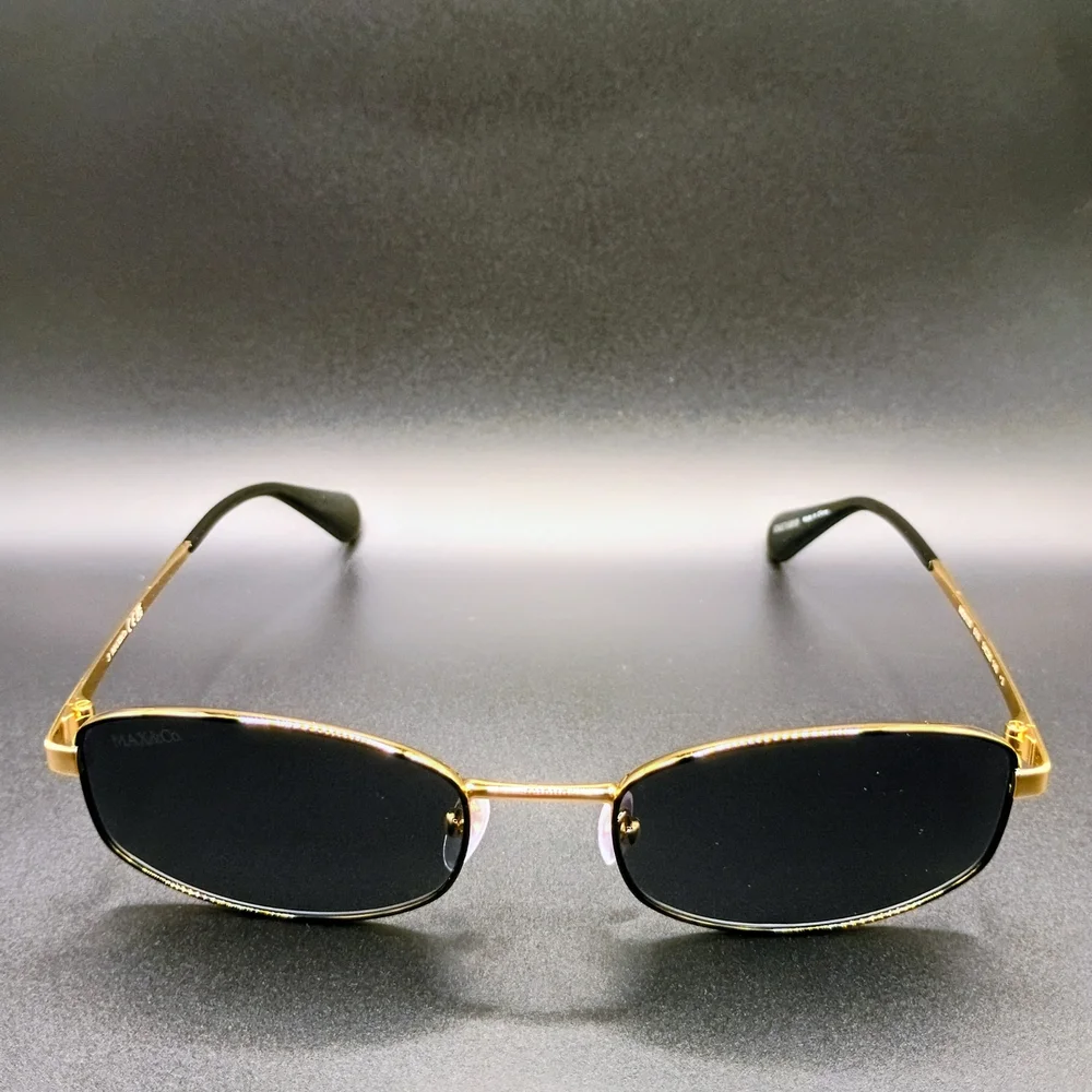Max & Co. Sunglasses with Gold Frame and Black Lenses
